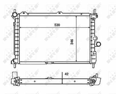 Radiators, Motora dzesēšanas sistēma NRF 50126 5