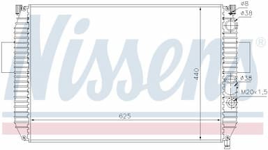 Radiators, Motora dzesēšanas sistēma NISSENS 61975 5