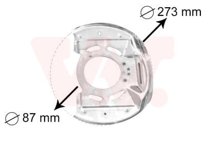 Dubļu sargs, Bremžu disks VAN WEZEL 3763371 1