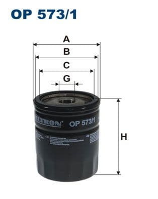 Eļļas filtrs FILTRON OP 573/1 1