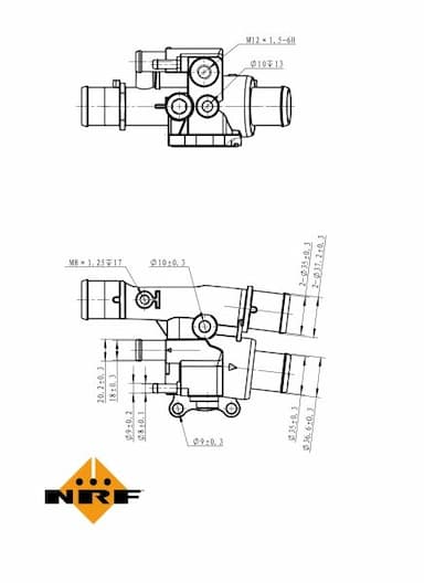 Termostats, Dzesēšanas šķidrums NRF 725038 5