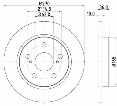 Bremžu diski HELLA 8DD 355 118-971 4