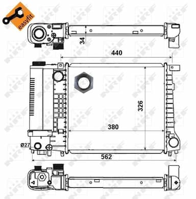 Radiators, Motora dzesēšanas sistēma NRF 51351 4