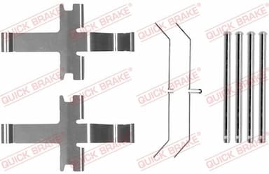 Piederumu komplekts, Disku bremžu uzlikas QUICK BRAKE 109-1752 1