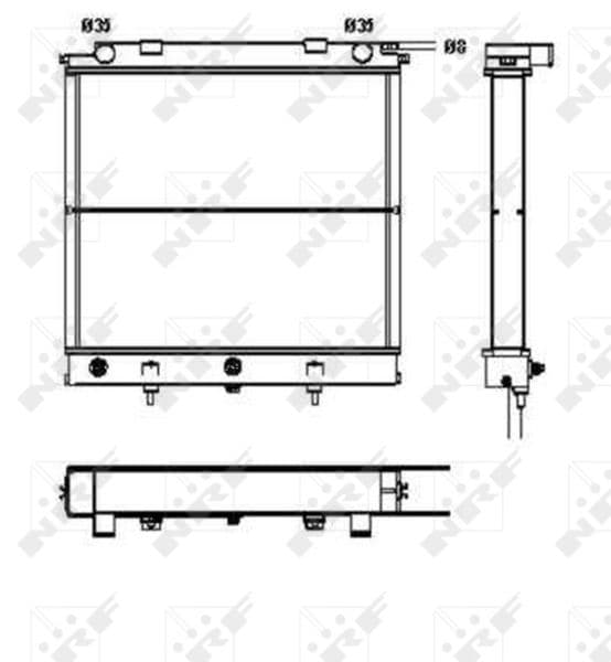 Radiators, Motora dzesēšanas sistēma NRF 52129 1