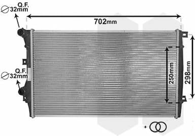 Radiators, Motora dzesēšanas sistēma VAN WEZEL 58002206 1