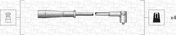 Augstsprieguma vadu komplekts MAGNETI MARELLI 941318111130 1