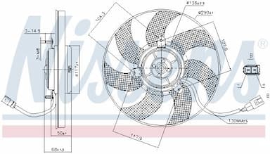 Ventilators, Motora dzesēšanas sistēma NISSENS 85680 6