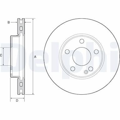 Bremžu diski DELPHI BG4554C 1