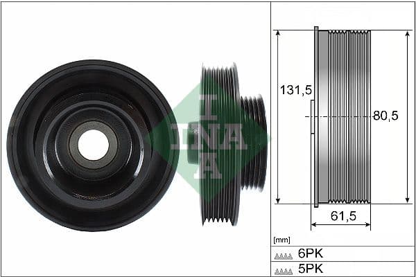 Piedziņas skriemelis, Kloķvārpsta Schaeffler INA 544 0141 10 1