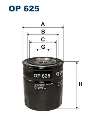 Eļļas filtrs FILTRON OP 625 1