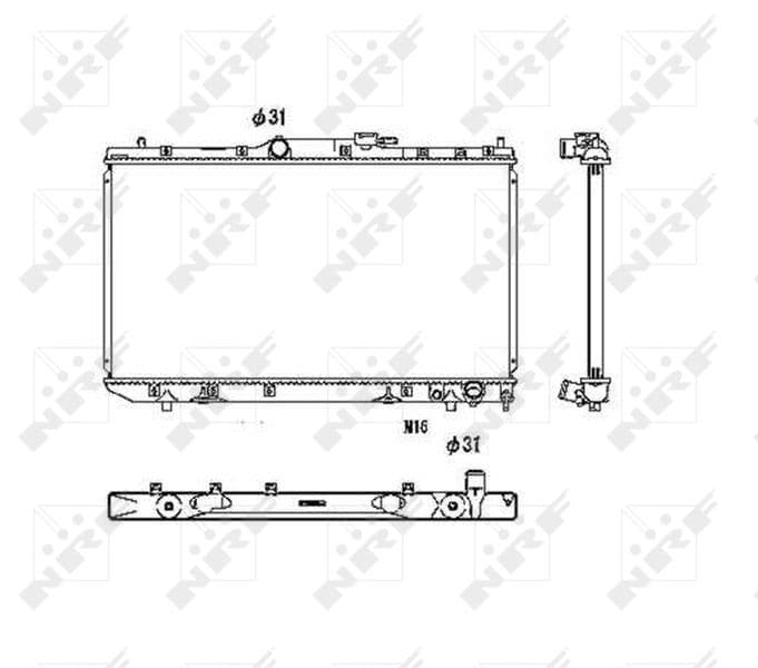 Radiators, Motora dzesēšanas sistēma NRF 53446 1