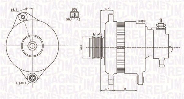 Ģenerators MAGNETI MARELLI 063731899010 1