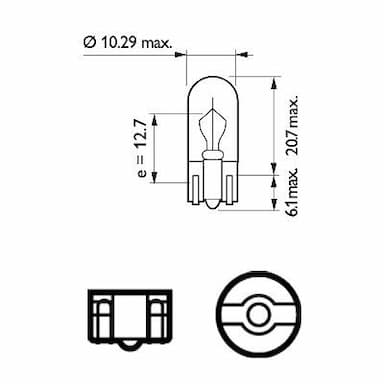 Kvēlspuldze PHILIPS 12256B2 3