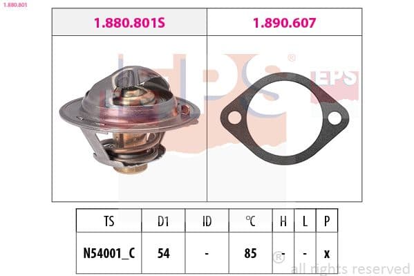 Termostats, Dzesēšanas šķidrums EPS 1.880.801 1