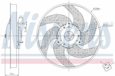 Ventilators, Motora dzesēšanas sistēma NISSENS 85667 6