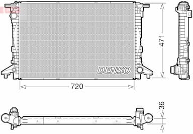 Radiators, Motora dzesēšanas sistēma DENSO DRM02047 1