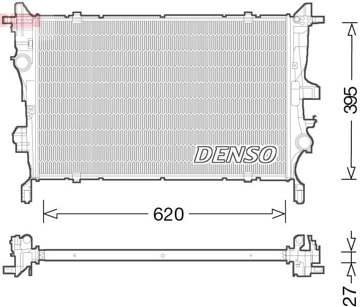 Radiators, Motora dzesēšanas sistēma DENSO DRM09045 1