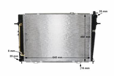 Radiators, Motora dzesēšanas sistēma MAHLE CR 1321 000S 11