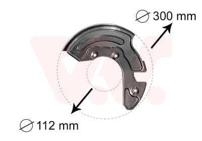 Dubļu sargs, Bremžu disks VAN WEZEL 0323372 1