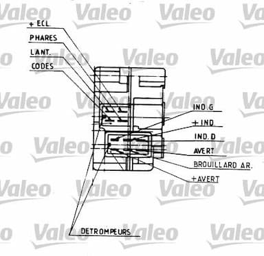 Slēdzis uz stūres statnes VALEO 251109 2