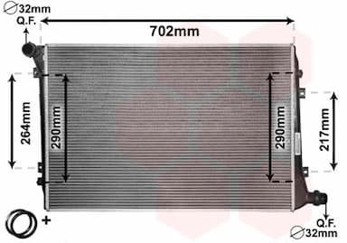 Radiators, Motora dzesēšanas sistēma VAN WEZEL 58002224 1