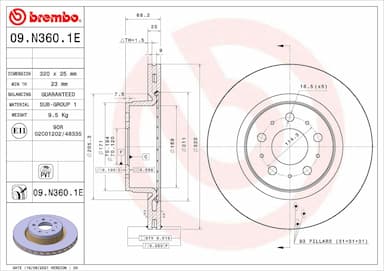 Bremžu komplekts, Disku bremzes BREMBO KT 08 001 2