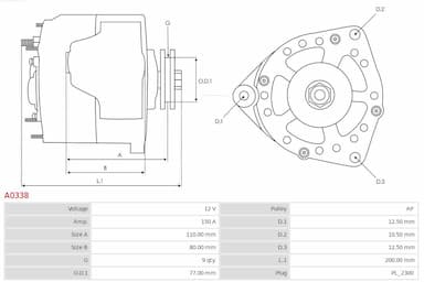 Ģenerators AS-PL A0338 5