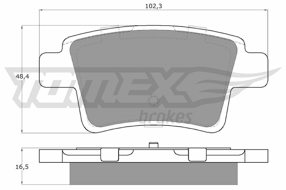 Bremžu uzliku kompl., Disku bremzes TOMEX Brakes TX 14-82 1