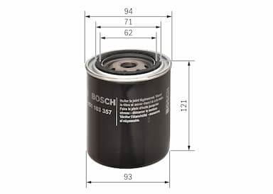 Eļļas filtrs BOSCH 0 451 103 357 5