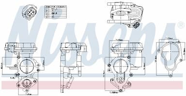 Izpl. gāzu recirkulācijas vārsts NISSENS 98156 1