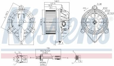 Salona ventilators NISSENS 87432 7