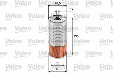 Eļļas filtrs VALEO 586546 1