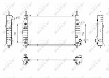 Radiators, Motora dzesēšanas sistēma NRF 53748 1