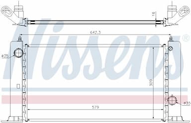 Radiators, Motora dzesēšanas sistēma NISSENS 61883A 6