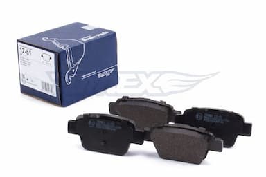 Bremžu uzliku kompl., Disku bremzes TOMEX Brakes TX 12-51 2