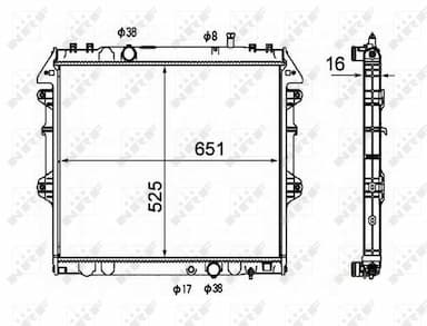 Radiators, Motora dzesēšanas sistēma NRF 58491 1