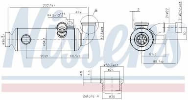 Radiators, Izplūdes gāzu recirkulācija NISSENS 989274 1