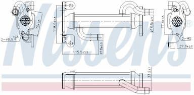 Radiators, Izplūdes gāzu recirkulācija NISSENS 989400 1