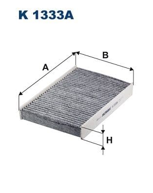 Filtrs, Salona telpas gaiss FILTRON K 1333A 1