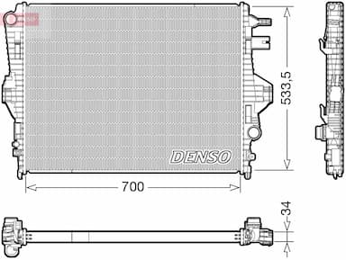 Radiators, Motora dzesēšanas sistēma DENSO DRM32050 1