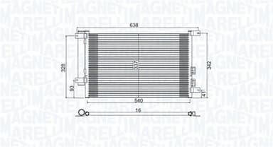 Kondensators, Gaisa kond. sistēma MAGNETI MARELLI 350203733000 1