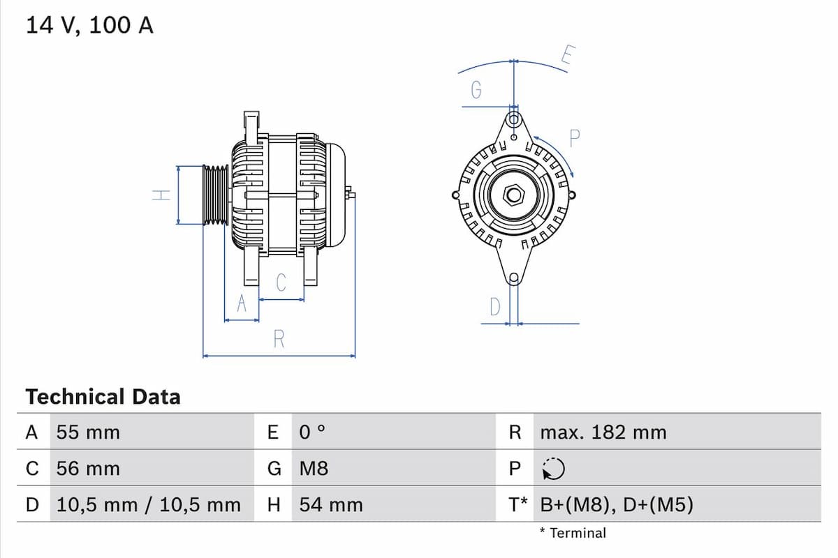 Ģenerators BOSCH 0 986 042 740 1