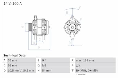 Ģenerators BOSCH 0 986 042 740 1