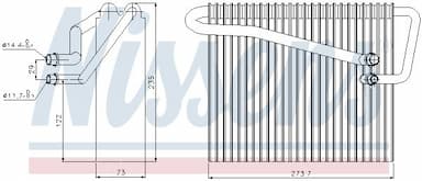 Iztvaikotājs, Gaisa kondicionēšanas sistēma NISSENS 92301 6