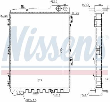 Radiators, Motora dzesēšanas sistēma NISSENS 60442 2