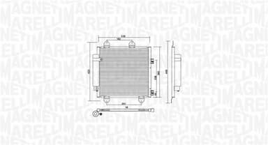 Kondensators, Gaisa kond. sistēma MAGNETI MARELLI 350203753000 1