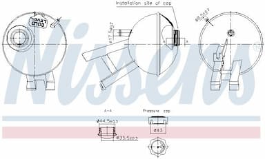 Kompensācijas tvertne, Dzesēšanas šķidrums NISSENS 996348 1