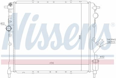 Radiators, Motora dzesēšanas sistēma NISSENS 63878 5