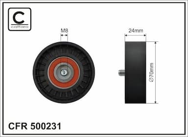 Spriegotājrullītis, Ķīļrievu siksna CAFFARO 500231 1